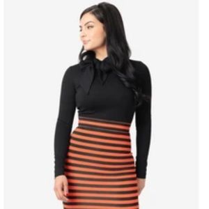 Unique Vintage Voodoo Vixen Bow Tie Shirt